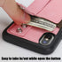 TOOVREN Phone Case for iPhone X/Xs Wallet Case Phone Lanyard Neck Strap for iPhone Xs / 10 Protective Case with Stand Leather PU Card Holder Adjus...